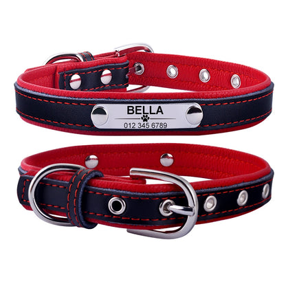 Leather Personalised Dog Collar